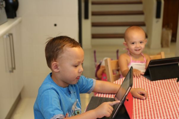 Mei Mei and I love to play with the iPads. It just works:-)